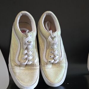 Vans Gold Glitter Sneakers